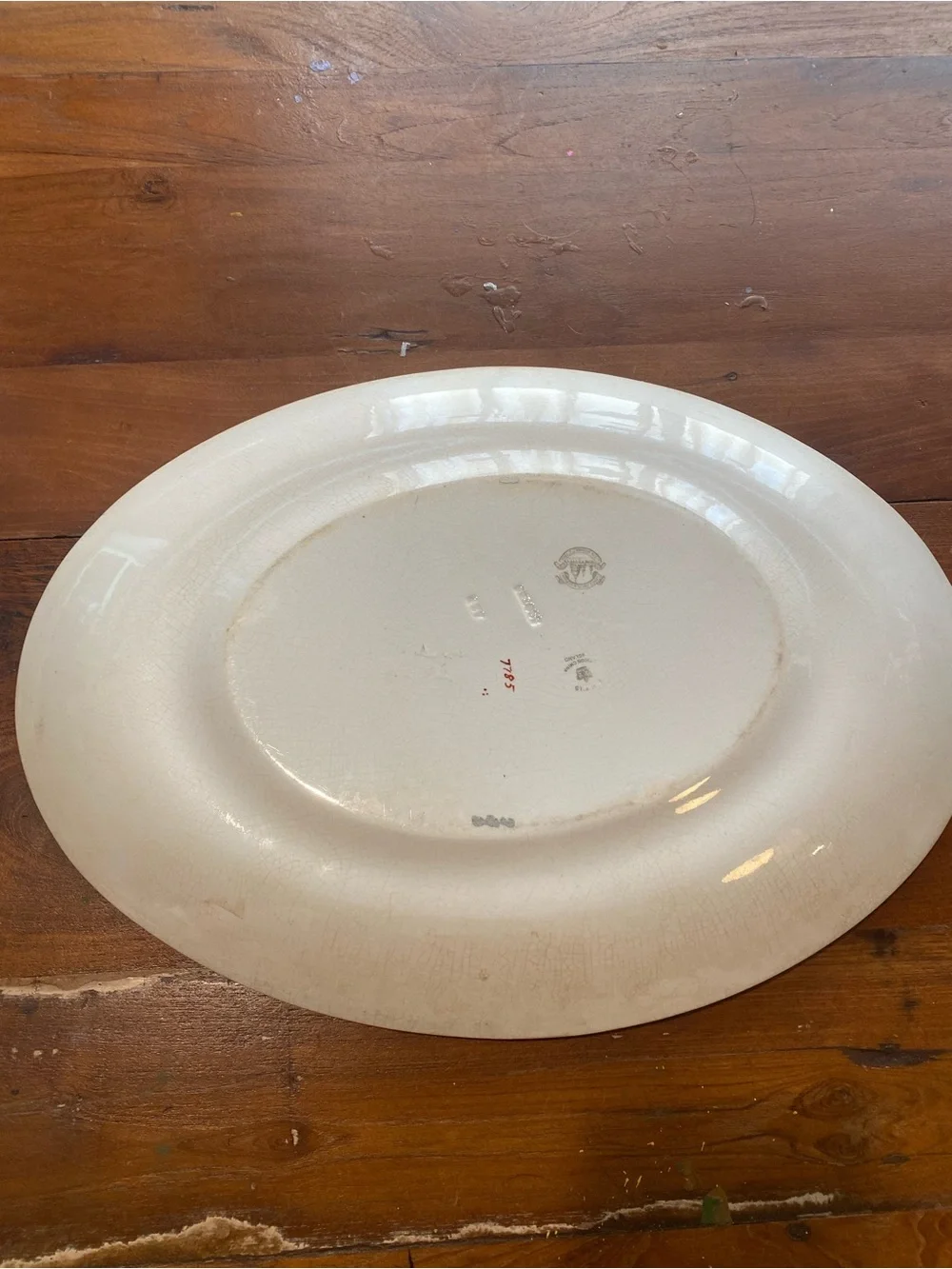 1920s Crown China Countess Pattern Serving Platter